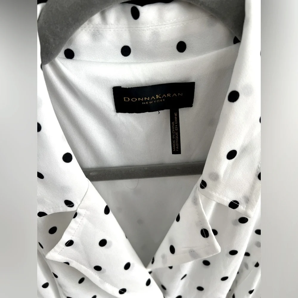 Donna Karan Polka Dot Dress - Picture 3 of 9